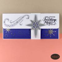 Gutscheinverpackung für Weihnachten Magie Blau Wunscherfüller Geldgeschenk Advent Bild 6