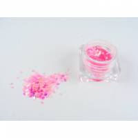 Miniaturen Puppenhaus DIY Glitter Rauten rosa mit Rainbow-Schimmer Bild 1