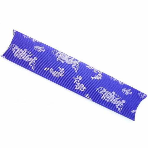 10 Kissenfaltschachteln 30 x 6 cm blau-silber