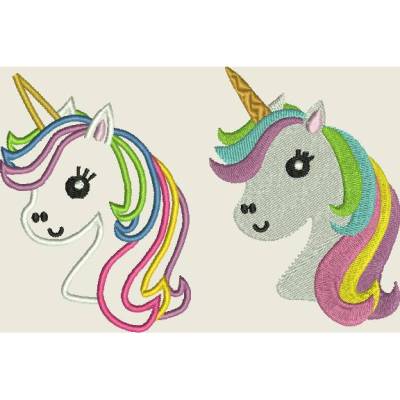 Stickdatei Einhorn 3 Grössen Applikation 465