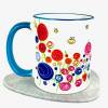 Tasse Moin, Geschenk für Nordsee-Fan, 2/3 Teile, Kaffee-Becher blau, Motiv Blumen Bild 3