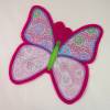 Große Schmetterling Applikation, Aufnäher oder Aufbügler Bild 4