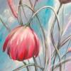 Acrylgemälde "Swinging meadow flowers" -  Kunst Bild Blumenmalerei Natur Mohn Unikat 50cmx70cm handgemaltes Original Bild 3