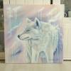 Acrylgemälde "Die Wölfin" - Kunst Abstrakt Bild Malerei Wolf 60cmx60cm Bild 3
