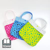Büchertasche Buchtasche für Poesiealben Kindertasche Freundebuchtasche Sterne verschiedene Farben Bild 1
