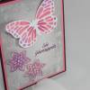 Geburtstagskarte "Schmetterling und Blüten" Bild 3