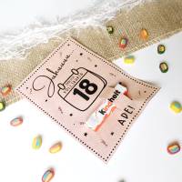 Druckvorlage Geburtstagskarte zum 18. Geburtstag - Glückwunschkarte - volljährig - Geschenkidee - Kleinigkeit Bild 5