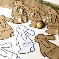 Druckvorlage Ostern - Tischdeko - Gastgeschenk - Osterhase - Mitbringsel - Geschenkidee - Ostergeschenk Bild 4