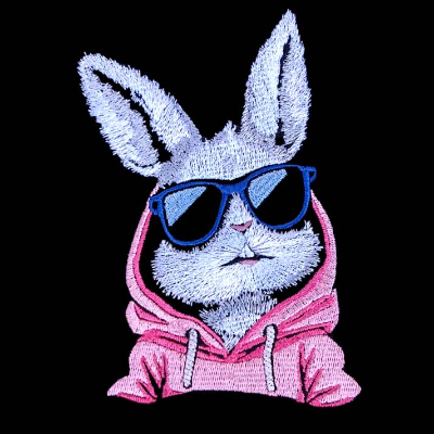 Frau Hase cool Color Lichteffekt 18x18cm bzw. 20x20cm