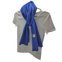 Schal mittelblau, royalblau aus Musselin, 100 % Baumwolle (Bio), weich, anschmiegsam, atmungsaktiv, pflegeleicht, Gesche