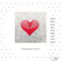 Stickdatei * Herz * 40x37 mm Maschinenstickmuster digital Bild 3