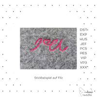 Stickdatei * i love you * 23x52 mm Maschinenstickmuster digital Bild 3