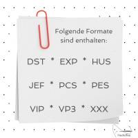 Stickdatei * i love you * 23x52 mm Maschinenstickmuster digital Bild 5