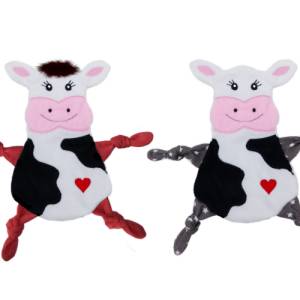 Stickdatei ITH Kuh Kuscheltuch in drei Größen, Baby Schmusetuch, Kuscheltier, Schnuffeltuch Bild 2