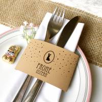Druckvorlage Ostern - Banderole - Serviette - Tischdeko - für Besteck - Mitbringsel - Geschenkidee - Ostergeschenk Bild 1