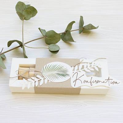 Geldgeschenk zur Konfirmation – Geschenkbox mit Reagenzglas & stilvollem Design