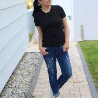 Ebook PDF Schnittmuster Damen BASIC Shirt Nr.1 Rundhals  Gr. 32-56 + gratis Plott Bild 6