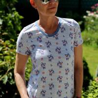 Ebook PDF Schnittmuster Damen BASIC Shirt Nr.1 Rundhals  Gr. 32-56 + gratis Plott Bild 8