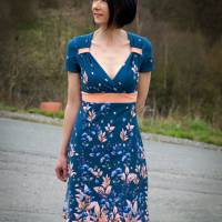 Kleid La Bomba – PDF Schnittmuster |  Wickelkleid in den Größen 32-50 mit optional engem oder weitem Rock & Shirt Bild 2