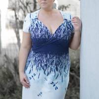 Kleid La Bomba – PDF Schnittmuster |  Wickelkleid in den Größen 32-50 mit optional engem oder weitem Rock & Shirt Bild 9