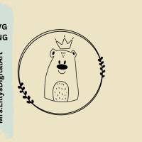 Plotterdatei-Bär-Digitale Datei-Sofort Download-SVG und PNG- Digitaler Download -Geschenkidee Bild 1