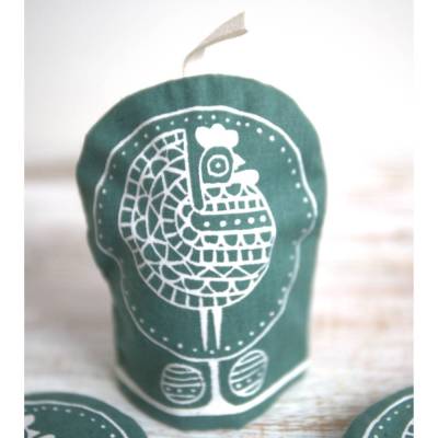 3 gefütterte Eierwärmer aus Stoff