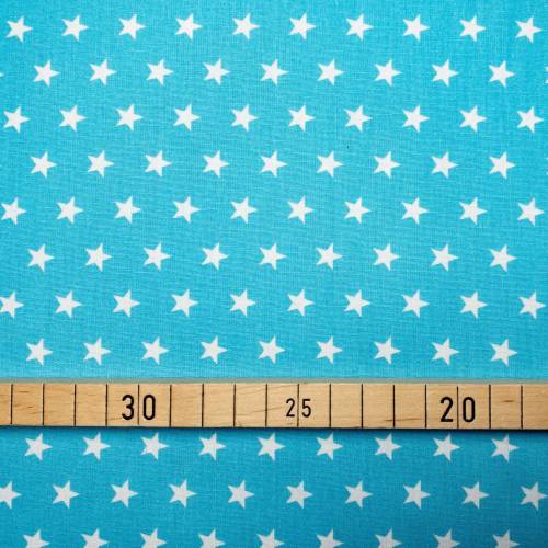 Stoff Sterne türkis - 9,00 EUR/m - 100% Baumwolle - Patchwork - quilten