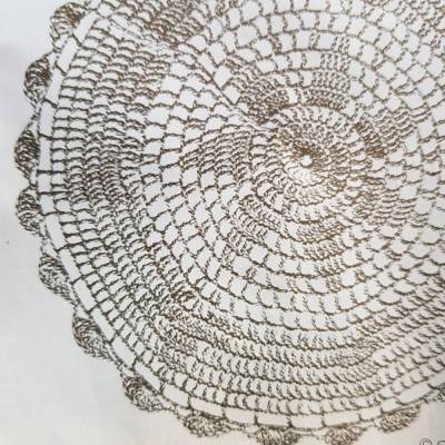 Vintage Häkelanleitung rundes Deckchen Ø 44 cm PDF – Nostalgie für Dein Zuhause