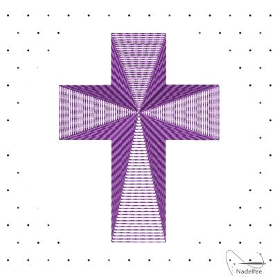 Stickdatei *Reliefkreuz* 51x68mm Maschinenstickmuster . dst exp hus jef pcs pes vip vp3 xxx