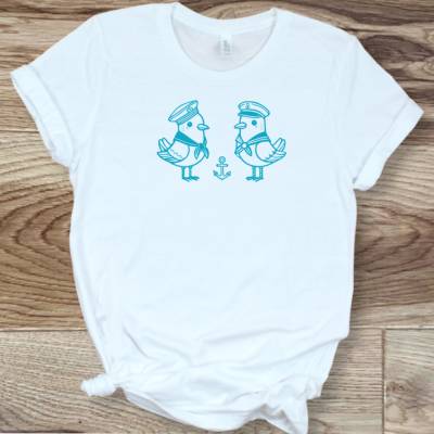 Plotterdatei Seemanns-Vögel – Maritime Motive für DIY-Projekte (SVG, PNG, PDF)