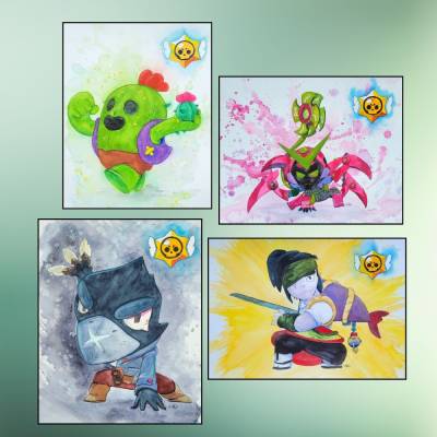 Dein Lieblings-Superheld als Aquarellgemälde! - Original & ein Unikat!