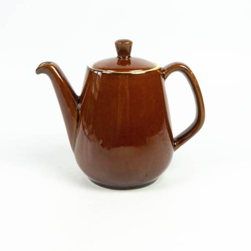 Kaffeekanne vermutlich von Melitta, braune Vintage Keramik Kanne, kleine Kanne für 500 ml , shabby chick, aus Steingut, 