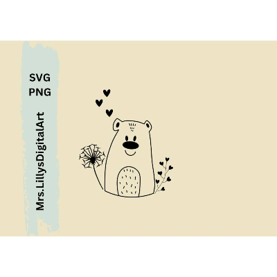 Plotterdatei-Bär-Digitale Datei-Sofort Download-SVG und PNG- Digitaler Download -Geschenkidee