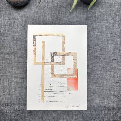 Künstlerisches Aquarell-Kunstwerk in 3D – Mischtechnik mit einzigartigem Charakter