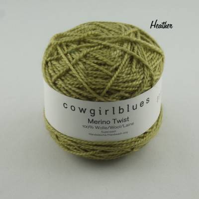 Merino Twist Solid von Cowgirlblues: schöne handgefärbte Wolle in Heather