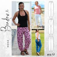 Ebook PDF Schnittmuster Damen Hose BUDONI Gr. 34-54 Bild 1