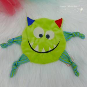 Stickdatei ITH Monsterchen Kuscheltuch drei Größen, Schmusetuch, Kuscheltier, Schnuffeltuch, Stickmuster Bild 3