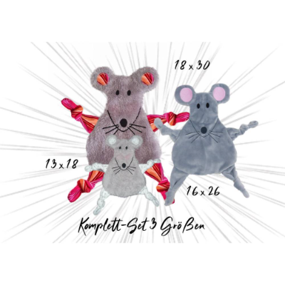 Stickdatei ITH Maus Kuscheltuch drei Größen, zwei Ohrvarianten, Baby schmusetuch, kuscheltier, schnuffeltuch, maus