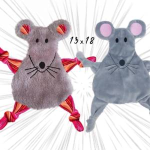 Stickdatei ITH Maus Kuscheltuch drei Größen, zwei Ohrvarianten, Baby schmusetuch, kuscheltier, schnuffeltuch, maus Bild 3