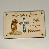 Elegante Geldgeschenkkarte zur Kommunion – Ein besonderes Geschenk für den großen Tag!  SVG, JPG, PNG Datei Bild 1