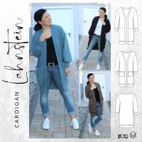 Ebook PDF Schnittmuster Damen Cardigan LAHNSTEIN Gr. 32-56 Bild 1