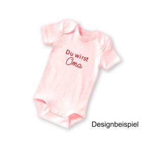 Stickdatei Schrift Baby Ankündigung, Rahmen 10 cm x 10 cm, Papa, Oma, Opa, Tante, Onkel, Schriftzug, Spruch, Baby, Ankün Bild 2