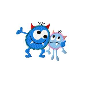 Stickdatei Crayzy Erny, Skelett, Monster Bild 2