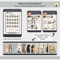 Undatierter digitaler Haustierkalender, Haustierplaner, Goodnotesplaner, Haustierorganizer, iPad Planer, Notability Bild 2