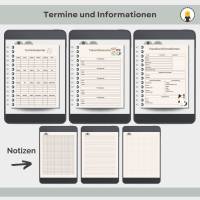 Undatierter digitaler Haustierkalender, Haustierplaner, Goodnotesplaner, Haustierorganizer, iPad Planer, Notability Bild 3