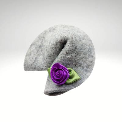 Glückskeks Filz Rose Blume . Geschenkverpackung