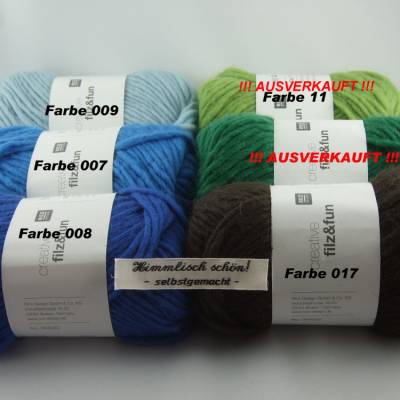 creative filz & fun von Rico Design, Filzwolle optimal zum Filzen in der Waschmaschine