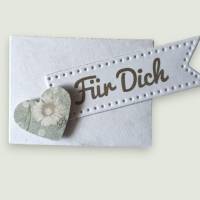 Set Tasse mit Umschlag, Deko Tasse Minitasse kleine Tasse Gastgeschenk Mitbringsel Geldgeschenk Bild 4
