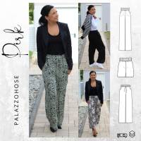 Ebook PDF Schnittmuster Damen Hose Palazzohose PIRK Gr. 32-54 Bild 1