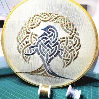 Stickdatei - Celtic Tree with Bird - Keltischer Baum - 3 Größen Bild 3